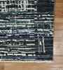 Blue Modern Wool & Viscose 2x3 Feet Handmade  Dhurrie