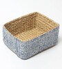 Blue Natural Fibre Hamper Fruit Basket