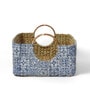 Blue Natural Fibre Large Gifting Storage Basket
