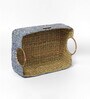 Blue Natural Fibre Large Gifting Storage Basket