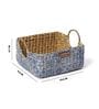 Blue Natural Fibre Medium Gifting Storage Basket