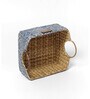 Blue Natural Fibre Medium Gifting Storage Basket