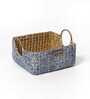 Blue Natural Fibre Medium Gifting Storage Basket