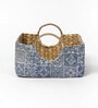 Blue Natural Fibre Small Gifting Fruit Storage Basket