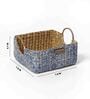 Blue Natural Fibre Small Gifting Fruit Storage Basket