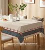 Blue Noon Floral Sicilia Table Cover ( 4 Seater  )