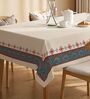Blue Noon Floral Sicilia Table Cover ( 6 Seater  )