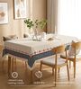 Blue Noon Floral Sicilia Table Cover ( 6 Seater  )