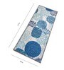Blue Nylon Floral 47.2 x 19.6 Inches Runner