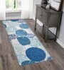 Blue Nylon Floral 47.2 x 19.6 Inches Runner