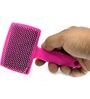 Anya Pink Nylon Slicket & Massage Pet Brush