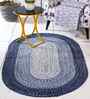 Blue Oic Robust Oval Braided Heavy 3X5 Ft