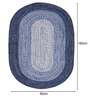 Blue Oic Robust Oval Braided Heavy 3X5 Ft
