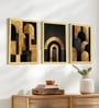 Modern Geometric Wall Art Framed Set of 3