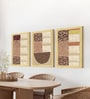 Modern Geometric Wall Art Framed Set of 3