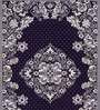 Purple Persian Chenille 4 ft x 6 ft Machine Made Carpet