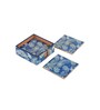 Blue Paisley Mdf Wood Square (Set of 6) Coasters
