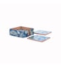 Blue Paisley Mdf Wood Square (Set of 6) Coasters