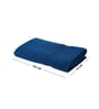 Paradiso Blue 100% Cotton Zero Twist 500 GSM Bath Towel