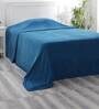 Blue Abstract 110 TC Cotton Single Bed Cover