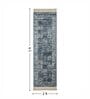Blue Persian 2x3 Feet Machine Made Runner