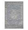 Blue Persian Polyester 5x8 Feet Machine Made Carpet