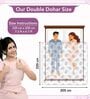 Blue Pink Cotton Floral 120 Gsm Double Dohar