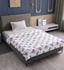 Blue Pink Cotton Floral 120 Gsm Single Dohar