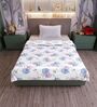 Blue Pink Cotton Floral 120 Gsm Single Kids Dohar