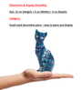 Blue Pink Vintage Cat Showpiece -4 Inch Blue Pink Vintage Cat Showpiece -4 Inch