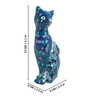 Blue Pink Vintage Cat Showpiece -4 Inch Blue Pink Vintage Cat Showpiece -4 Inch