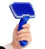Alita Blue Plastic Pet Slicker Brush