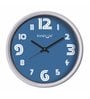 Blue Plastic Analog Wall Clock