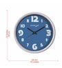 Blue Plastic Analog Wall Clock