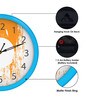 Blue Plastic Analog Wall Clock
