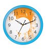Blue Plastic Analog Wall Clock