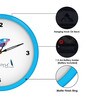 Blue Plastic Analog Wall Clock