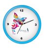 Blue Plastic Analog Wall Clock
