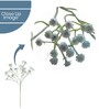 Blue Plastic Artificial Flower