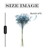 Blue Plastic Artificial Flower