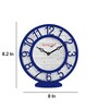 Blue Plastic Contemporary Modern Wall Clock