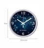 Blue Plastic Analog My Planet Wall Clock