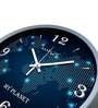Blue Plastic Analog My Planet Wall Clock