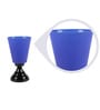 Diseno Blue Plastic Shade Table Lamp With Metal Base