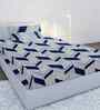 Blue Ploycotton 1 Single Bedsheet with 1 Pillow Cover