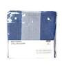 Blue Geometric 500 TC Poly Cotton Double Bed Cover with 2 Pillow Covers
