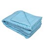 Blue Poly Cotton Striped 150 GSM Double Bed Comforter