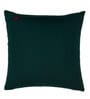 Blue Floral Poly Canvas 16 x 16 Inches Cushion Cover