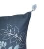 Blue Polycanvas Floral 12x22 inches Cushion Covers (1pc)