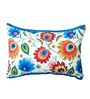 Blue Traditional Fabric 18 x 12 Inches Cushion Covers (Set of 5)